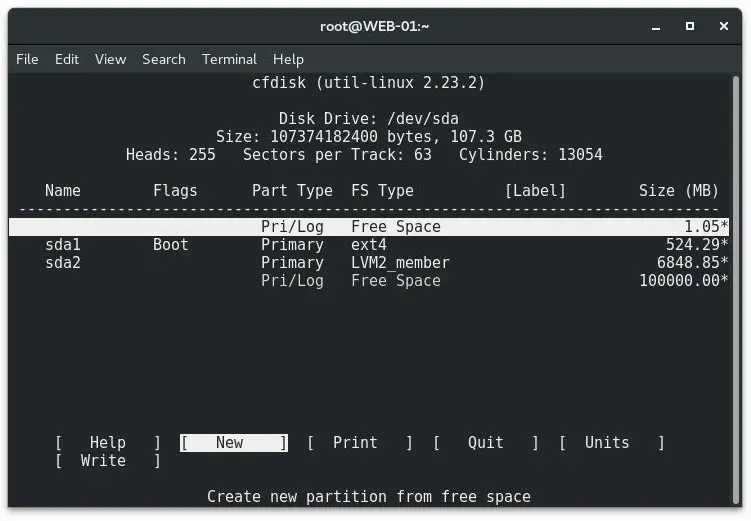 Resize-Extend a disk partition with unallocated disk space in Linux - CentOS, RHEL, Ubuntu, Debian & more