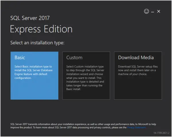 sql server express download 2017