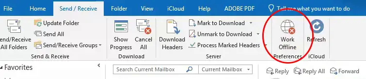 Outlook disconnected что делать