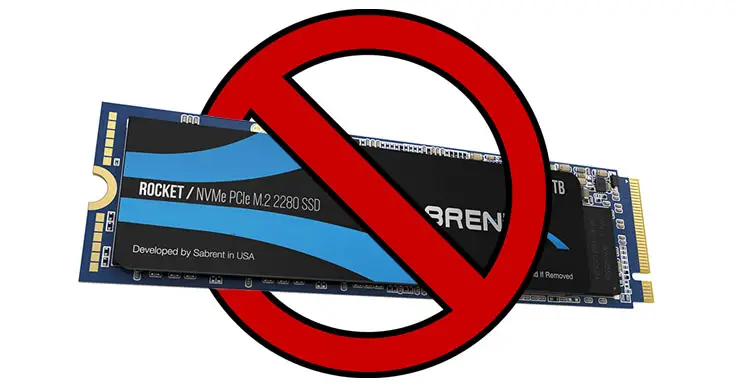  SABRENT 1TB Rocket NVMe PCIe M.2 2242 DRAM Less Low Power  Internal High Performance SSD (SB-1342-1TB) : Electronics